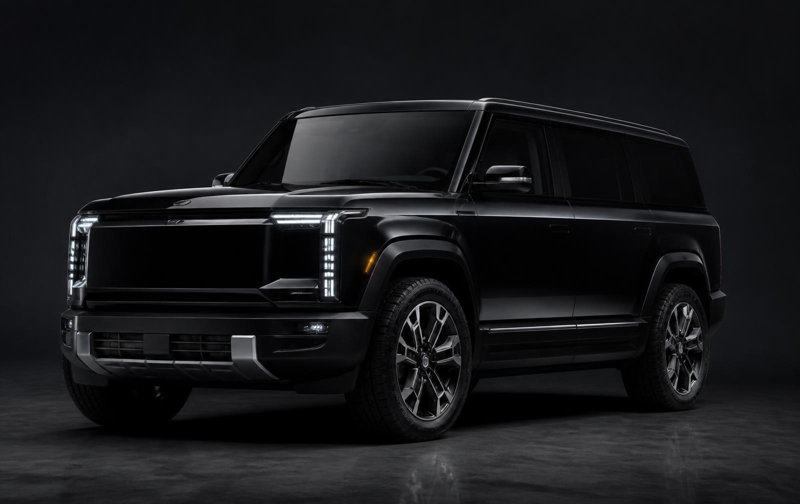 M-HERO 917 Executive electrified SUV in black, front three-quarter view